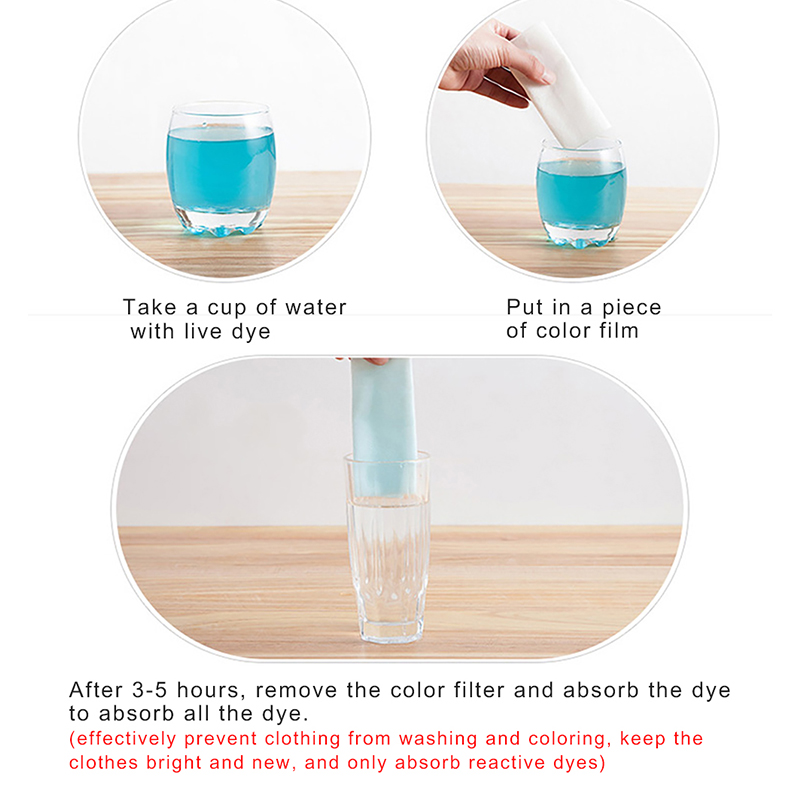 Hushållstvätt anti-dye färg film anti-fläckar tvätt lakan tvätt papper tvättmaskin kläder färg trasa sanitet