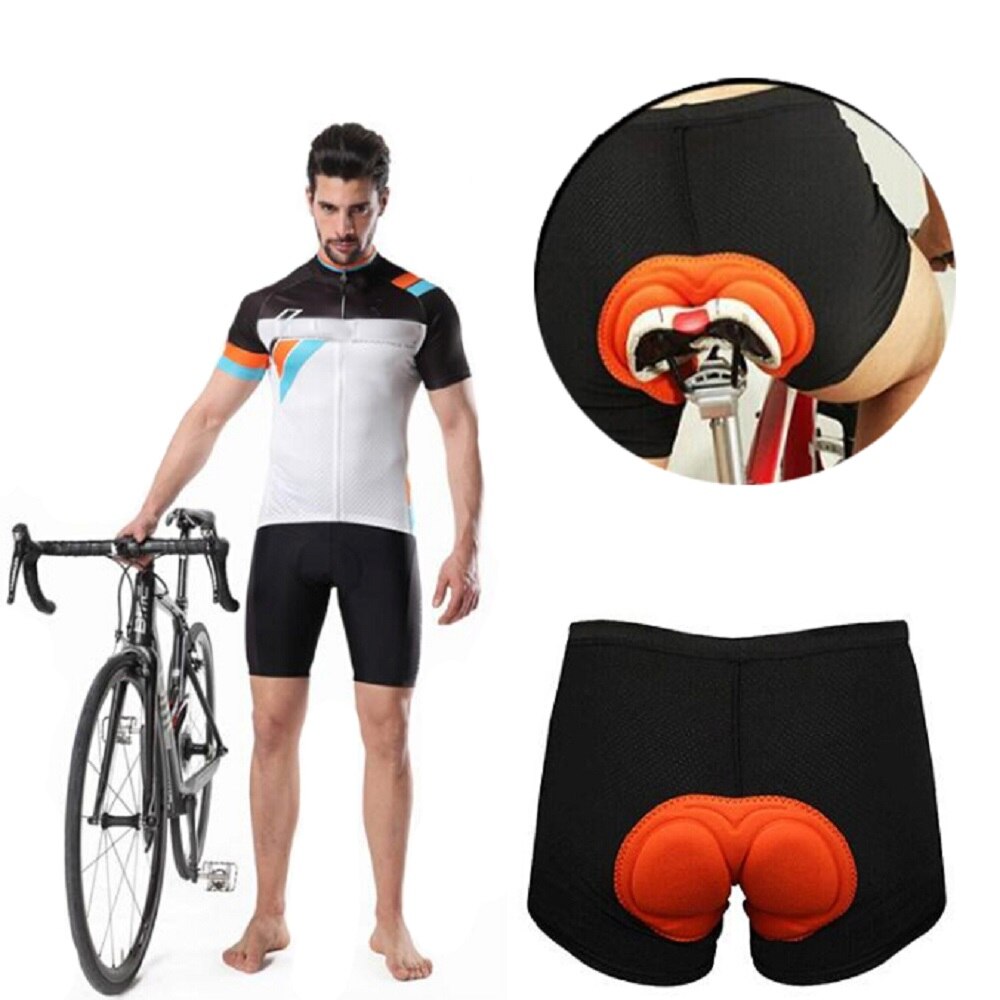 Spons gevoerd heren fietsondergoed fiets comfortabel sportondergoed gel 3d gevoerde fietsbroek