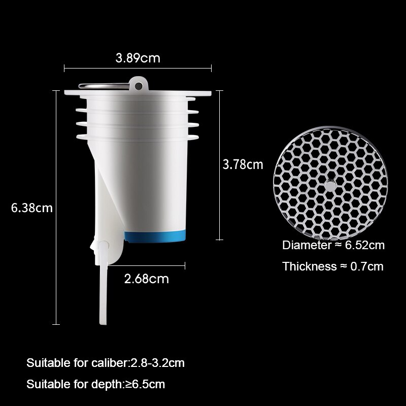 Afvoerputje Deodorizer Anti-Geur Drain Kern Deodorant Klep Wc Anti-0dor Anti-geur Kern Riool Afdichting Lek Sifon bad Plug: C2