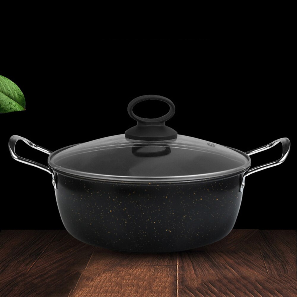 1pc Soup Pot Two Handle Cooking Pot Cookware Soup Pot for Home