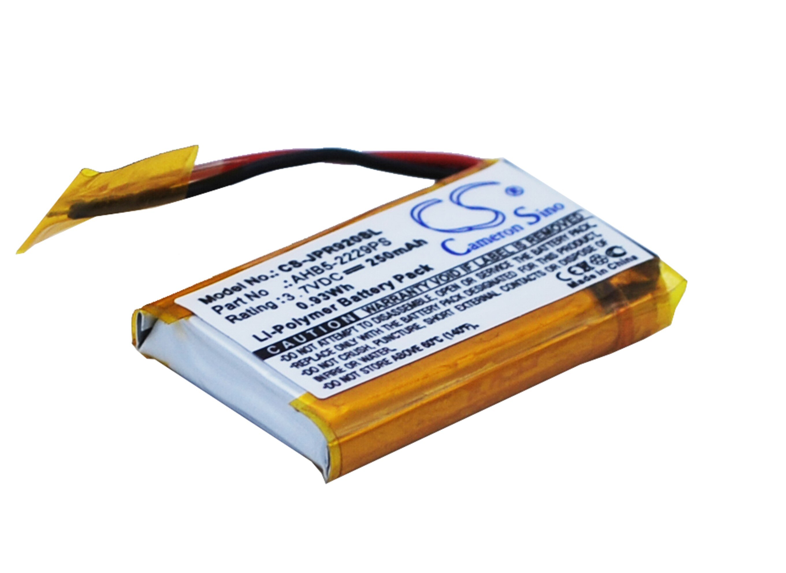 Cameron Sino 250mAh Battery AHB512229PS for Jabra Pro 900, Pro 920, Pro 923, Pro 930, Pro 935