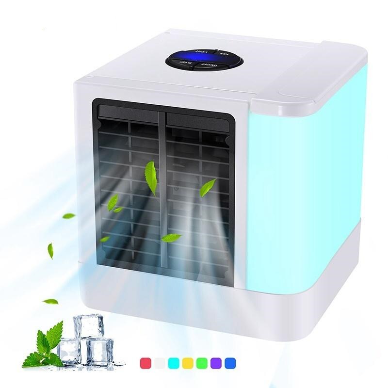 enfriador de aire Premium y humidificador aire acondicionado portátil mini ventiladores Dispositivo de aire acondicionado 7 luces de color