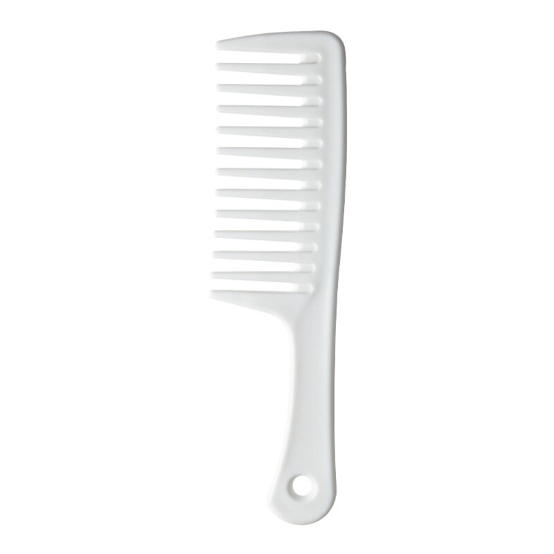 Pro Hairdress Wide Tooth Comb for Women Men Wet Dry Curly Straight Hair Brush 27RC: White