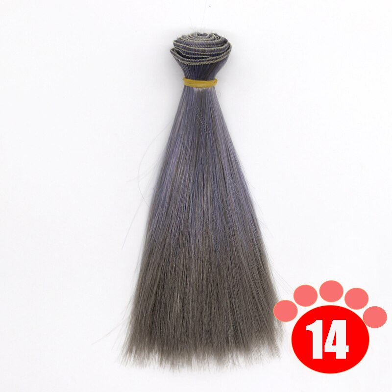 Msiredoll bjd wig Accessories 1piece 15*100CM or 25*100CM doll hair for 1/3 1/4 1/6 straight hair bjd wig diy: colour 014 / 25