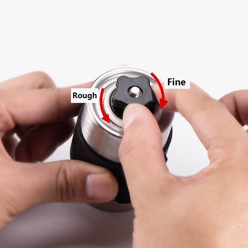 1pcsManual ceramic coffee grinder stainless steel adjustable coffee grinder with Rubber Ring Portable Coffee Grinder