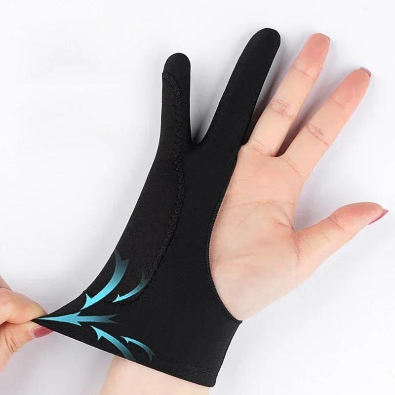 Drawing Glove Anti-touch Two-Fingers Gloves for iPad Graphics Drawing Tablet Sketch Artist Smudge Guard Painting Touch Gloves