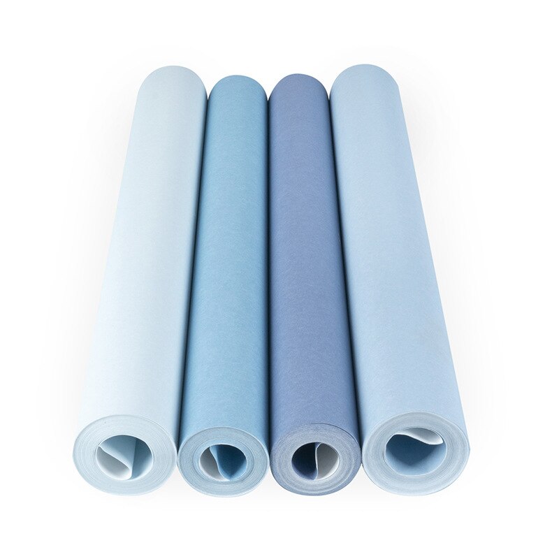 Pure Kleur Behang Woonkamer Slaapkamer Nordic Blauw Jongen Behang Non-Woven Vliesbehang Home Improvement Behang