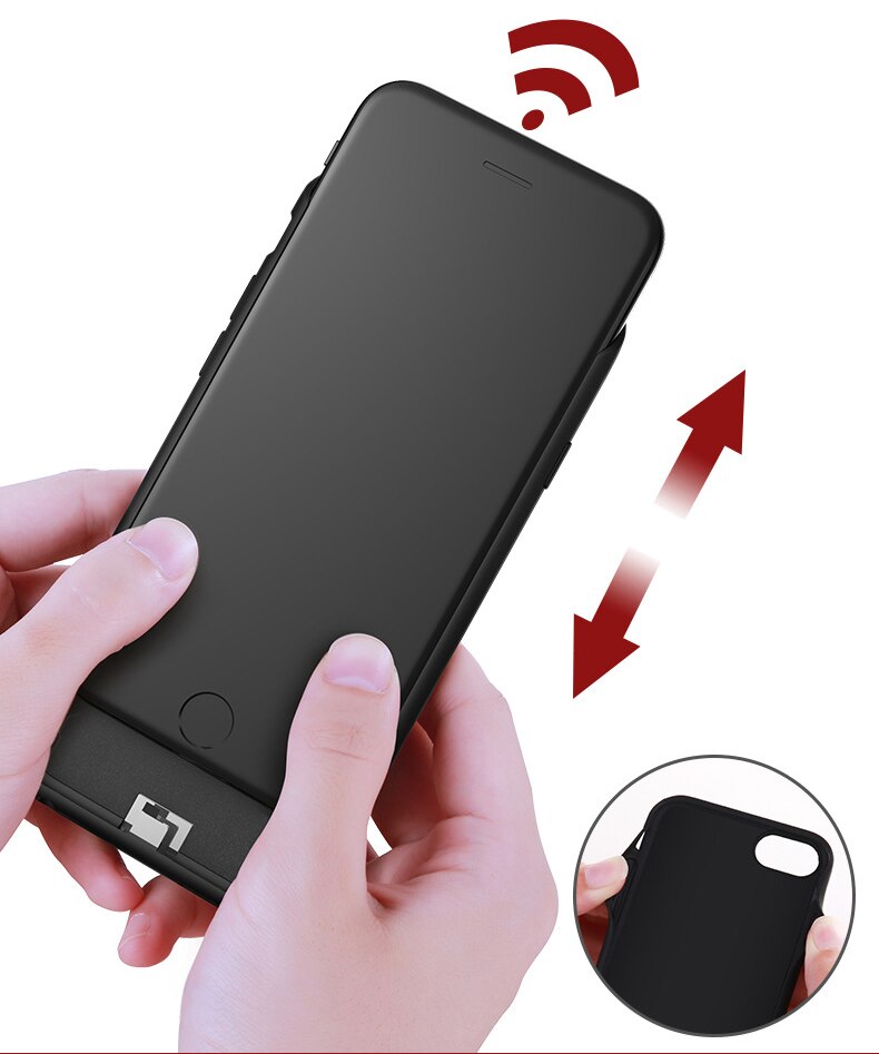 5000Mah Slanke Ultra Dunne Backup Power Bank Battery Case Voor Iphone SE2 Se Opladen Case Battery Charger cover