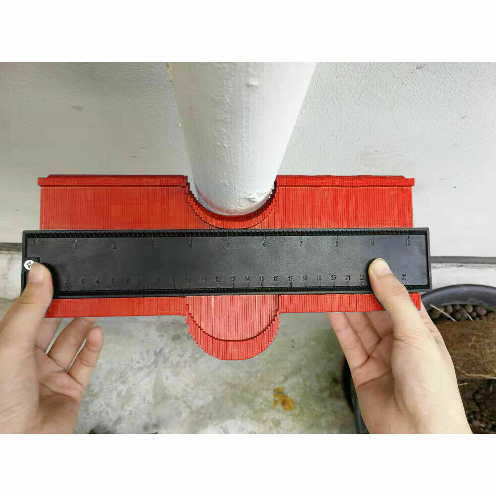 GOXAWEE 5/10/15/20 Inch Plastic Contour Gauge Profile Copy Gauge Contour Duplicator Template Tiling Laminate Tiles Marking Tool