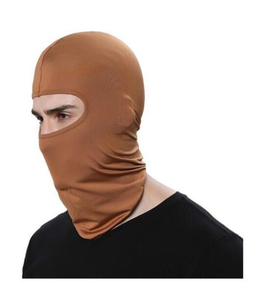 Outdoor Sports Warm Volles Schwarz Gesicht Masken Motorrad Winter Balaclava Gesicht Schild Radfahren Neck Masque Moto Ski Maske Männer Hut: Brown