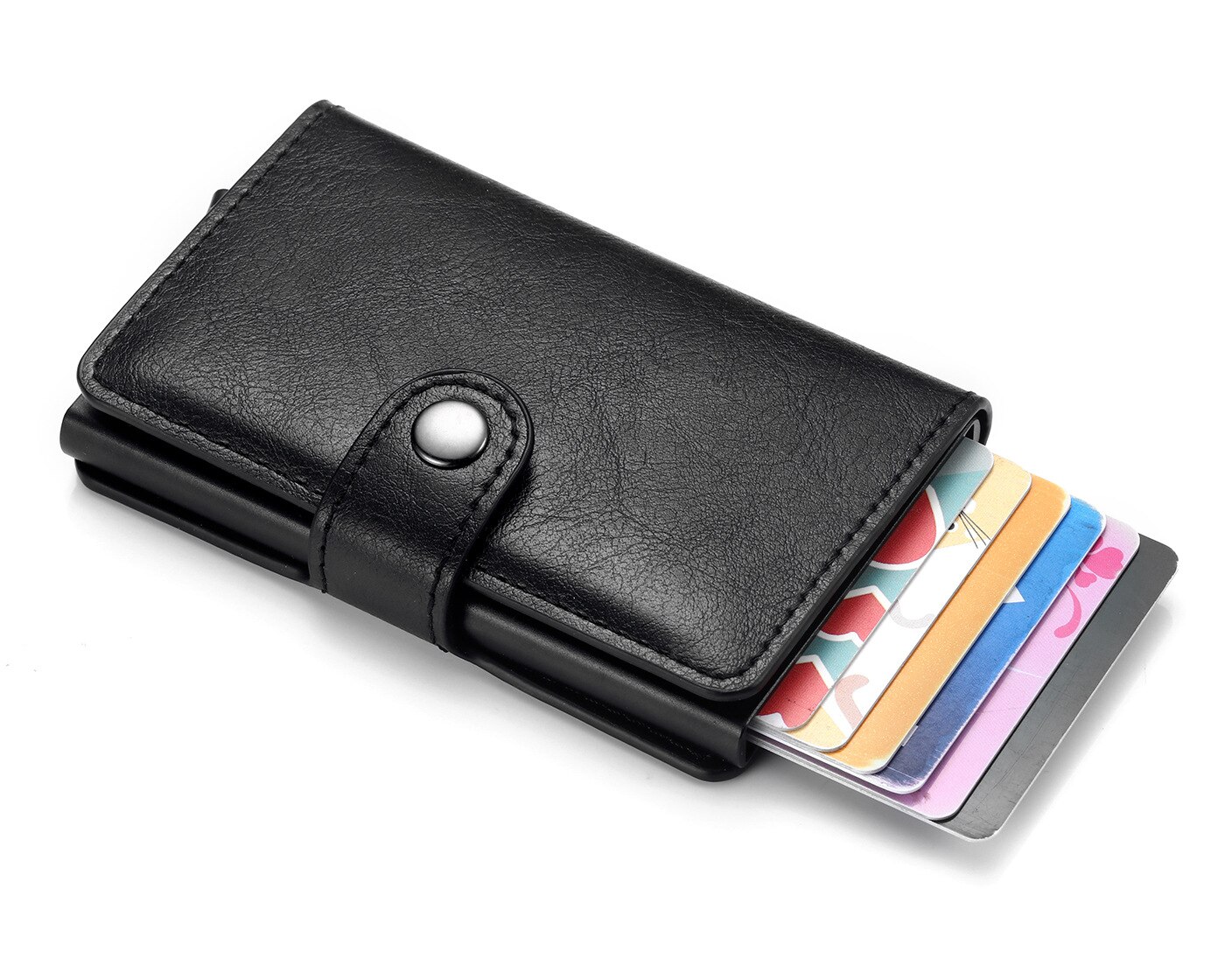 RFID Anti-theft Swipe Credit Card Holder Men's Business Accessories Card Protective Sleeve Wallet Metal Bank Credit Card Bag