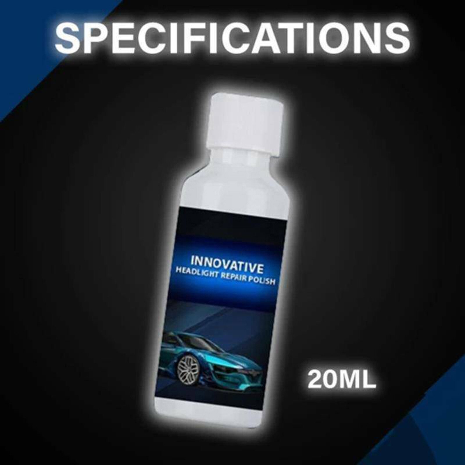Car Headlight Cleaner Renewals Polish Automobile Repair Kit Headlight Repair Liquid Cleaning Glass Cleaner Car Accessories