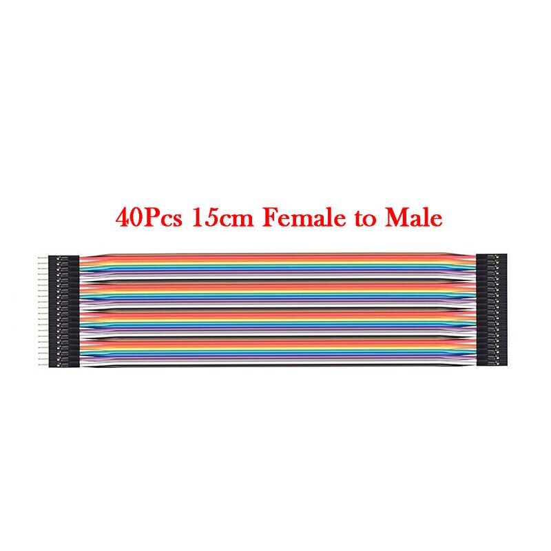40pcs 15cm/20cm Dupont Line Breadboards Jumper Wires Male to Male/Female to Male /Female to Female Dupont Cable for arduino DIY: 40P 15CM F-M