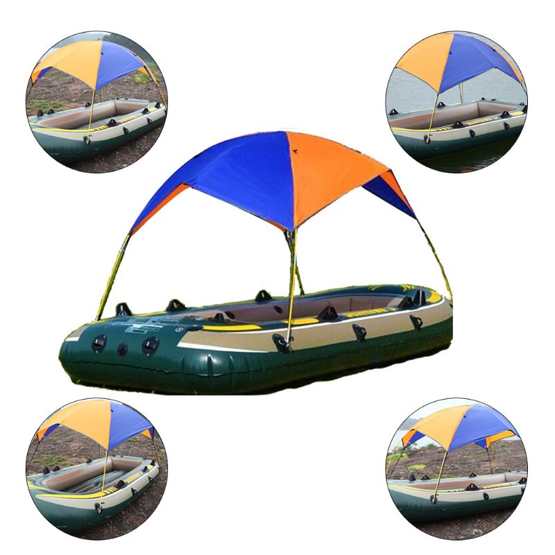 Portable durable Inflatable Fishing Sun Shade Rain Canopy Sailboat Awning Top Boat Shelter Kayak Kit Accessories Y51D