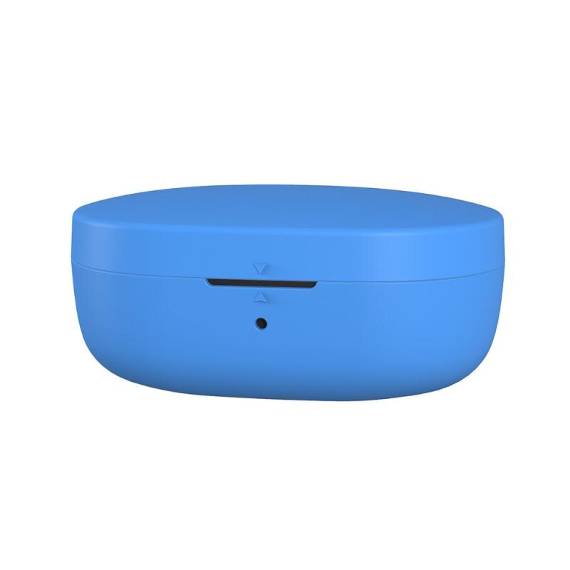 Silicone For Redmi Airdots Case Protective Cover With Hook For Xiaomi Mi Redmi AirDots 2 Cover Earphone Wireless Charging Box: Blue Light hole