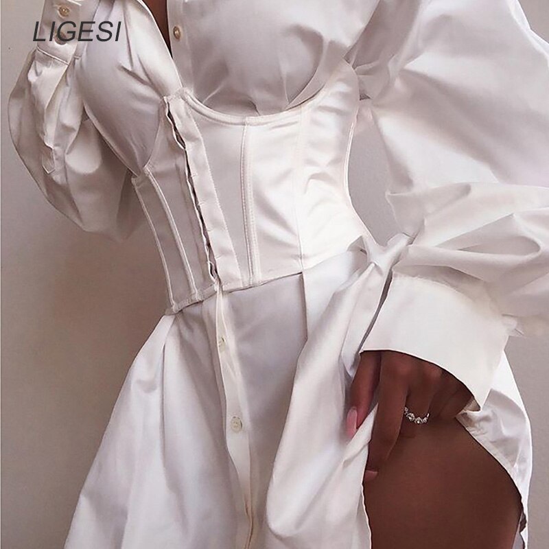 Vrouwen Ultra Super Brede Riem Elastische Corset Riem Mode Brede Taille Riem Dames Kleding Accesoories Vrouwelijke Decoraties Wit: white / L