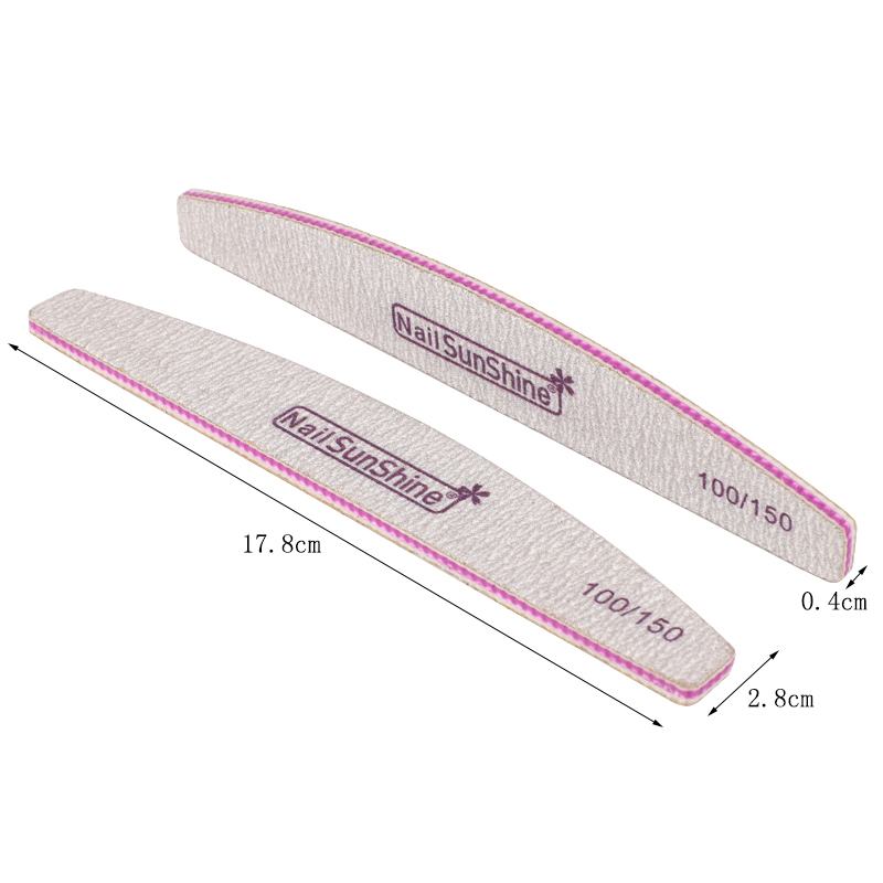 10pcs Acryl Nail Files Block Buffer Voor Manicure UV Gel Nagellak Bestand 100/150 grit Sterke Schuurpapier Manicure Nail care Tool