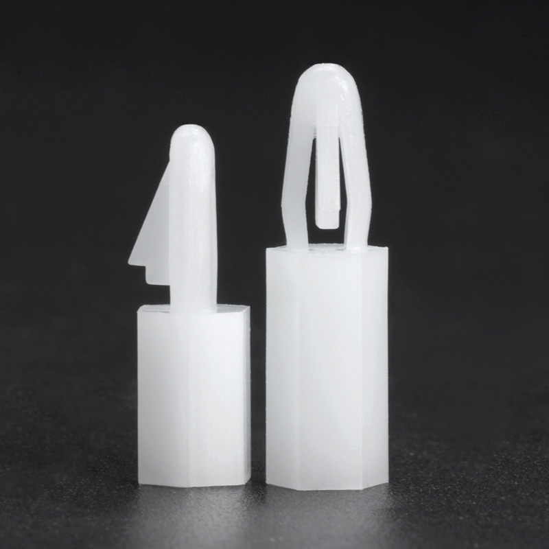 Tornillo espaciador de nailon blanco para placa PCB, espesor de 1,0-1,8mm, Pilar espaciador de separación de nailon fijo con rosca hembra M3 M4