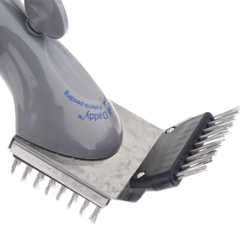 Gas BBQ Grill Cleaning Brush Barbecue Cleaner Clean Tools - Grey