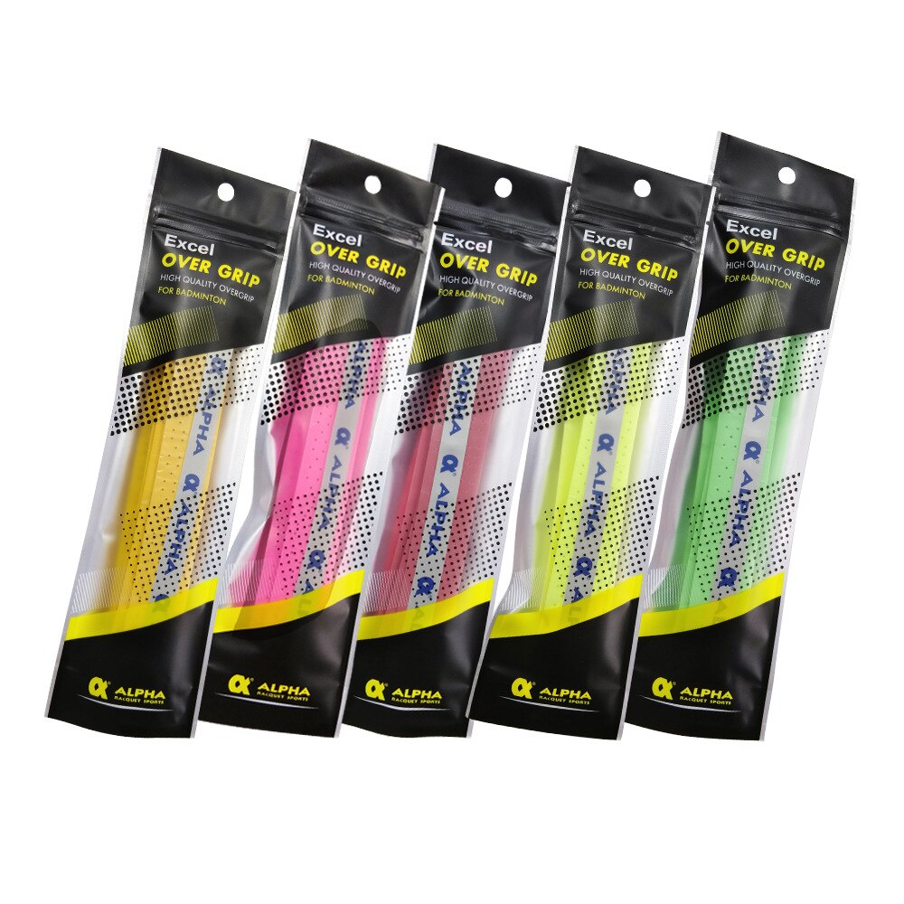 Alpha 5 st/lot tennis overgrip 0.7mm eva grips viscousper svettband perforerat andas bekvämt badmintongrepp tg -170
