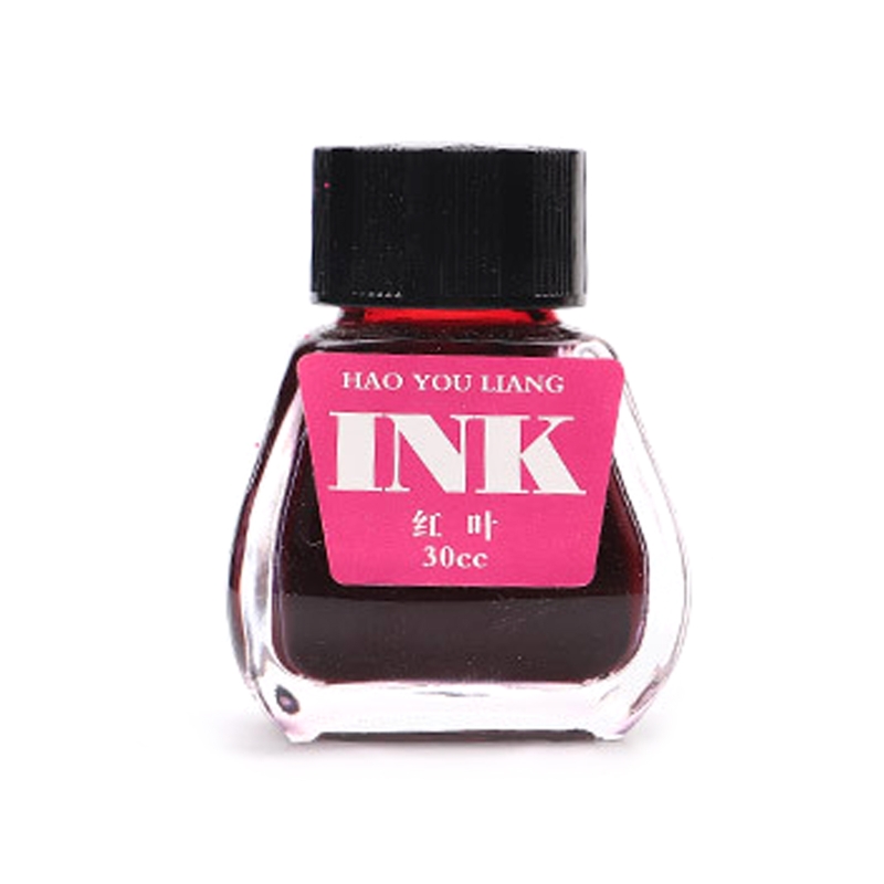 Fountain Pen Ink Bottle 15 Colors 30ml Ink Bottle for Beginners Kid Home Office School Writing Drawing Art Illustrations: red leaves