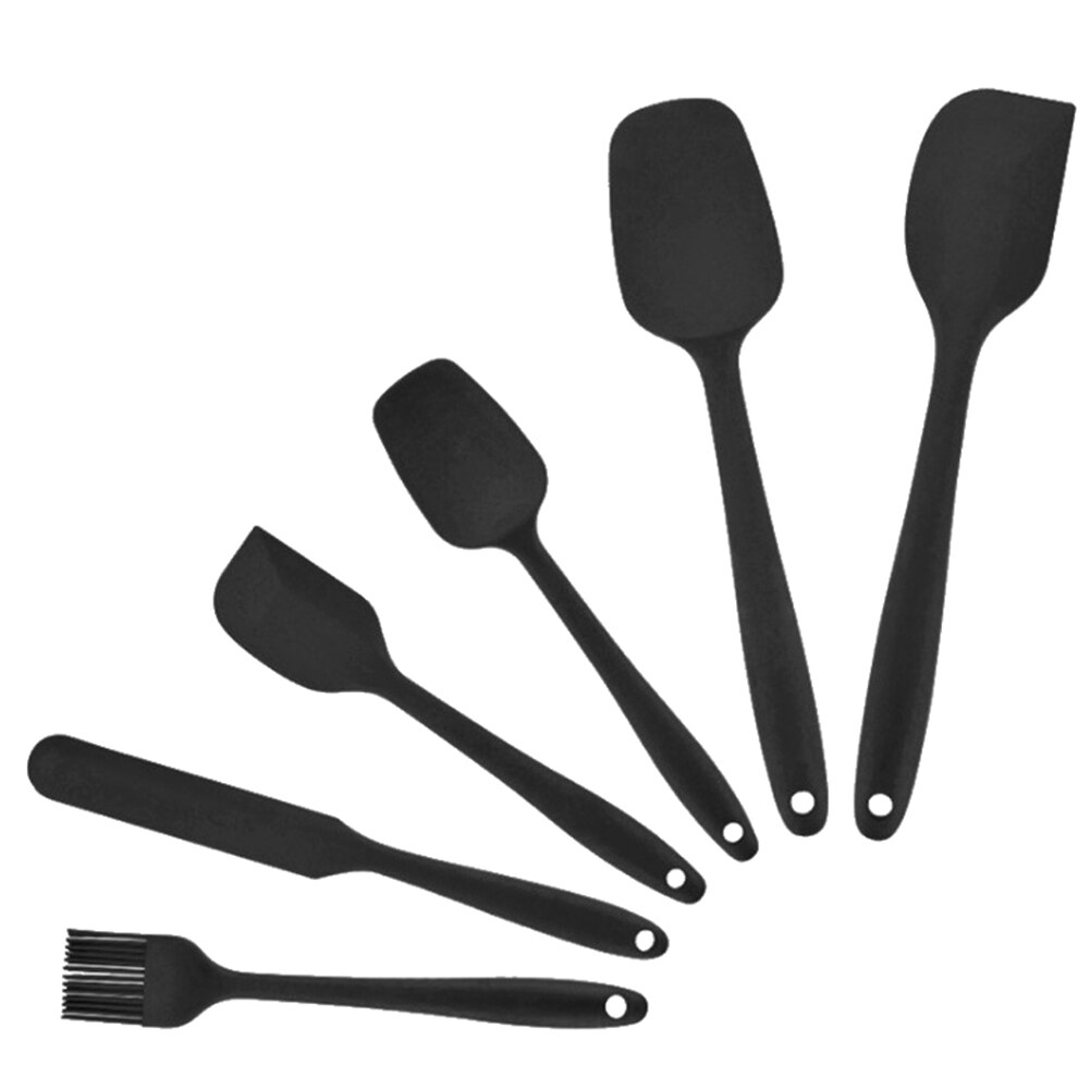 Utensílios de cozinha 6 peças loja suprimentos de cozinha resistente ao calor cozinhar espátula ferramentas doces bolo pão fazendo ferramentas acessórios: BK