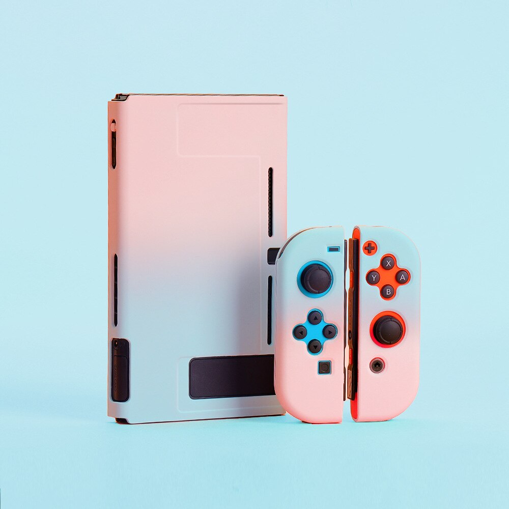 Voor Nintendo Switch Gevallen Console Beschermende Hard Case Shell Voor Nintendos Schakelaar Kleurrijke Voor Nintendo Switch Accessoires: Pink blue gradient