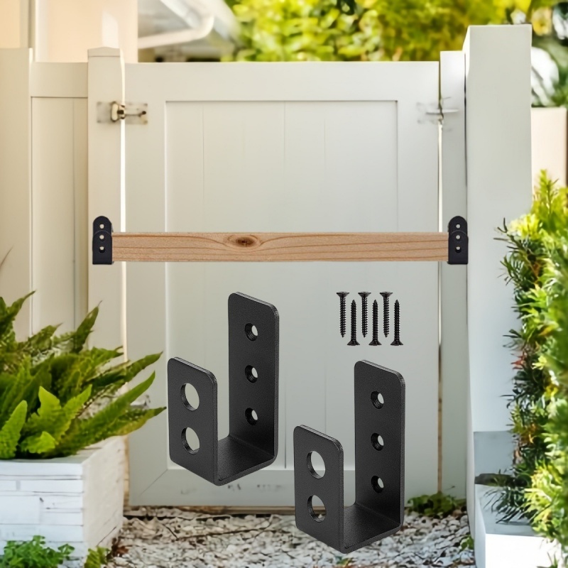 2 Stuks Schuur Beveiliging Bar Deur Beugels Deur Barricades Klemmen U Beugel Bar Deursloten Ondersteunt Voor Thuis Schuur schuur Garage Poort