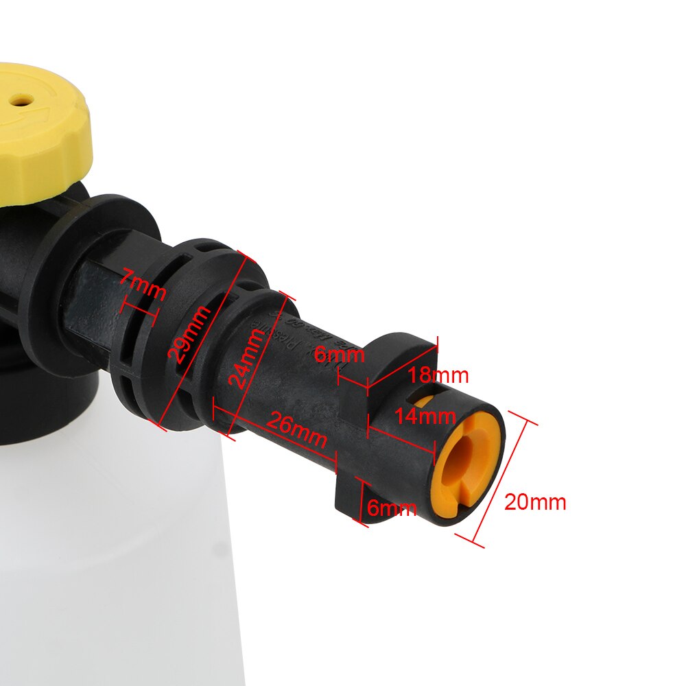 Auto Zeep Schuim Generator Voor Karcher K2 K3 K4 K5 K6 K7 Hoge Hogedrukreinigers Verstelbare Spuit Nozzle 750Ml sneeuw Foam Lance Tool
