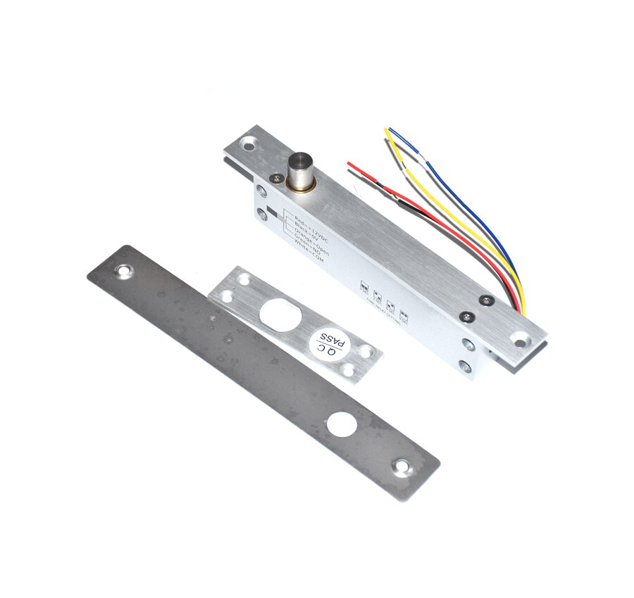 Fail secure fail safe optional Steel DC 12V Electric Bolt Lock Solenoid Electric Door Lock 5 wires feedback lock