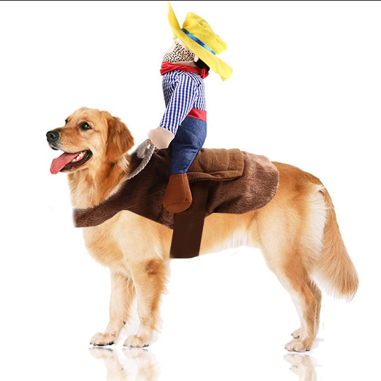 Transer Hond Shirt Huisdier Kat Cowboy Rider Hond Kostuum Honden Kleding Ridder Stijl met Hoed t \ x2dshirt voor honden kleding voor hond