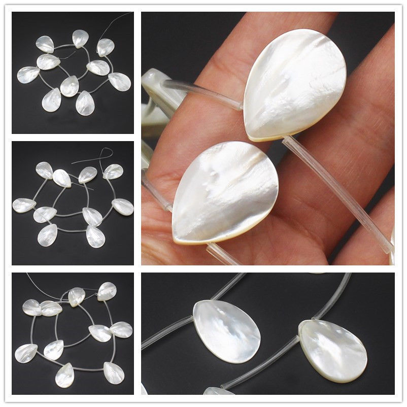 23X33Mm Natuurlijke Witte Parelmoer Shell Voor Diy Sieraden Maken 10Pcs&gt; Dongguan Meisje Jewerly winkel