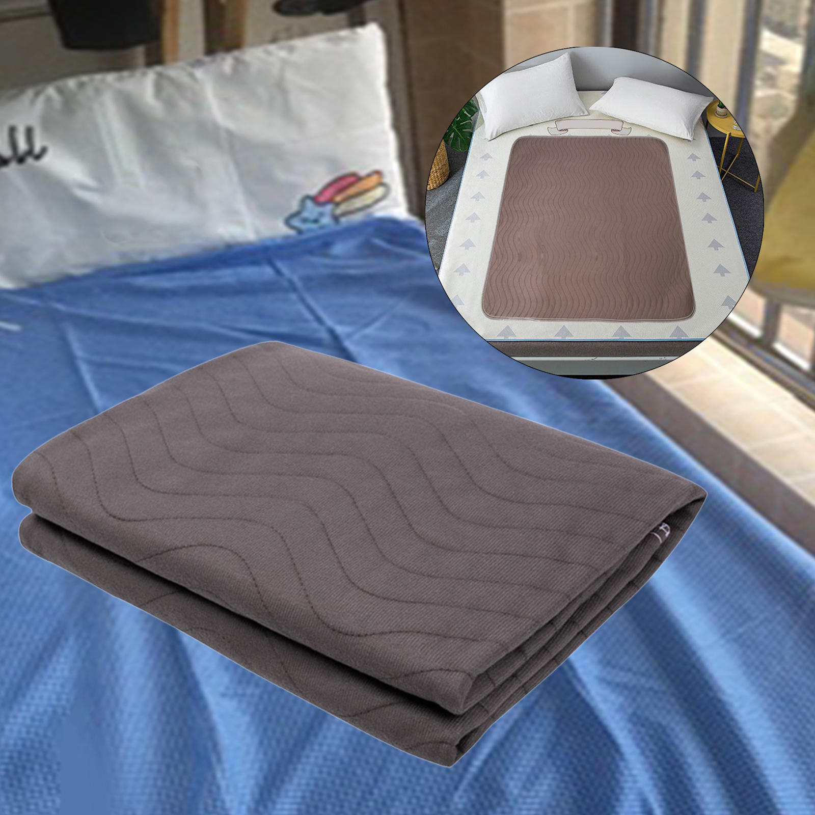 Coussin de lit pour Incontinence, coussin de chaise, protecteur imperméable lavable pour déversements d'urine, fluides, sous-vêtements en caoutchouc pour adultes, pipi à langer