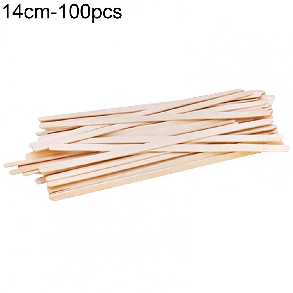 80% HOT100Pcs Roer Stok Glad Wegwerp Hout Te Gebruiken Duurzaam Koffieopruier Voor Thuis: 14cm