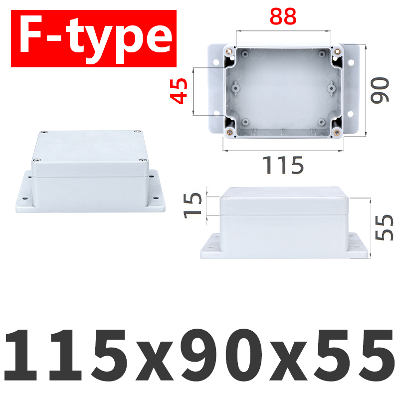 Ip67 waterproof enclosures, plastic boxes, electronic project boxes, outdoor instruments, electrical project boxes, junction boxes with earpieces: Multi