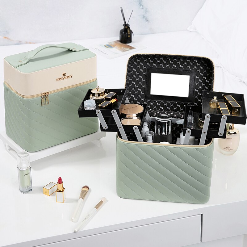 Makeup Bag Toiletry Cosmetic Storage Box Portable travel Make Up Suitcase: 10