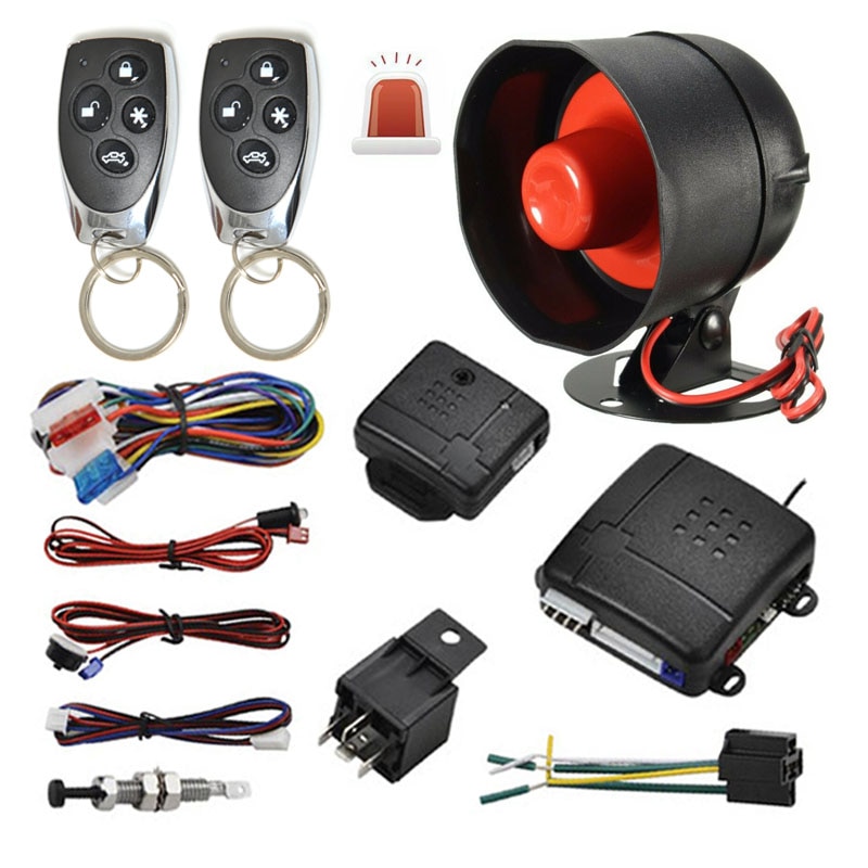 Immobilizer Car Central Locking Burglar Alarm With Horn Remote Control Security System Keyless Entry Door Lock Device Anti-Theft