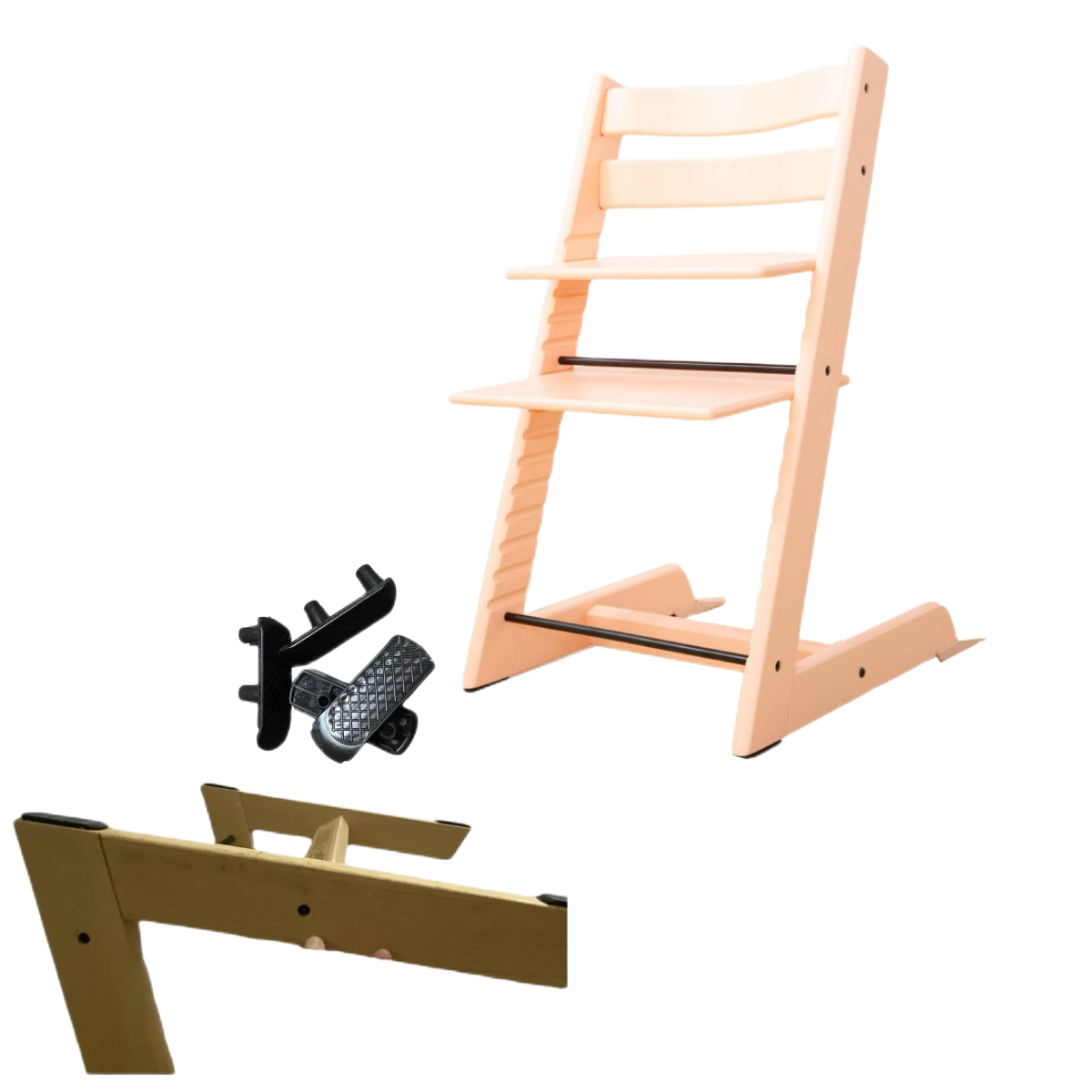 Groei Stoel Been Pakking Baby Stokke Protector Eetkamerstoel Been Pad Hoge Stoel Anti-Vallen Bodem Slot Eetkamerstoel accessoires