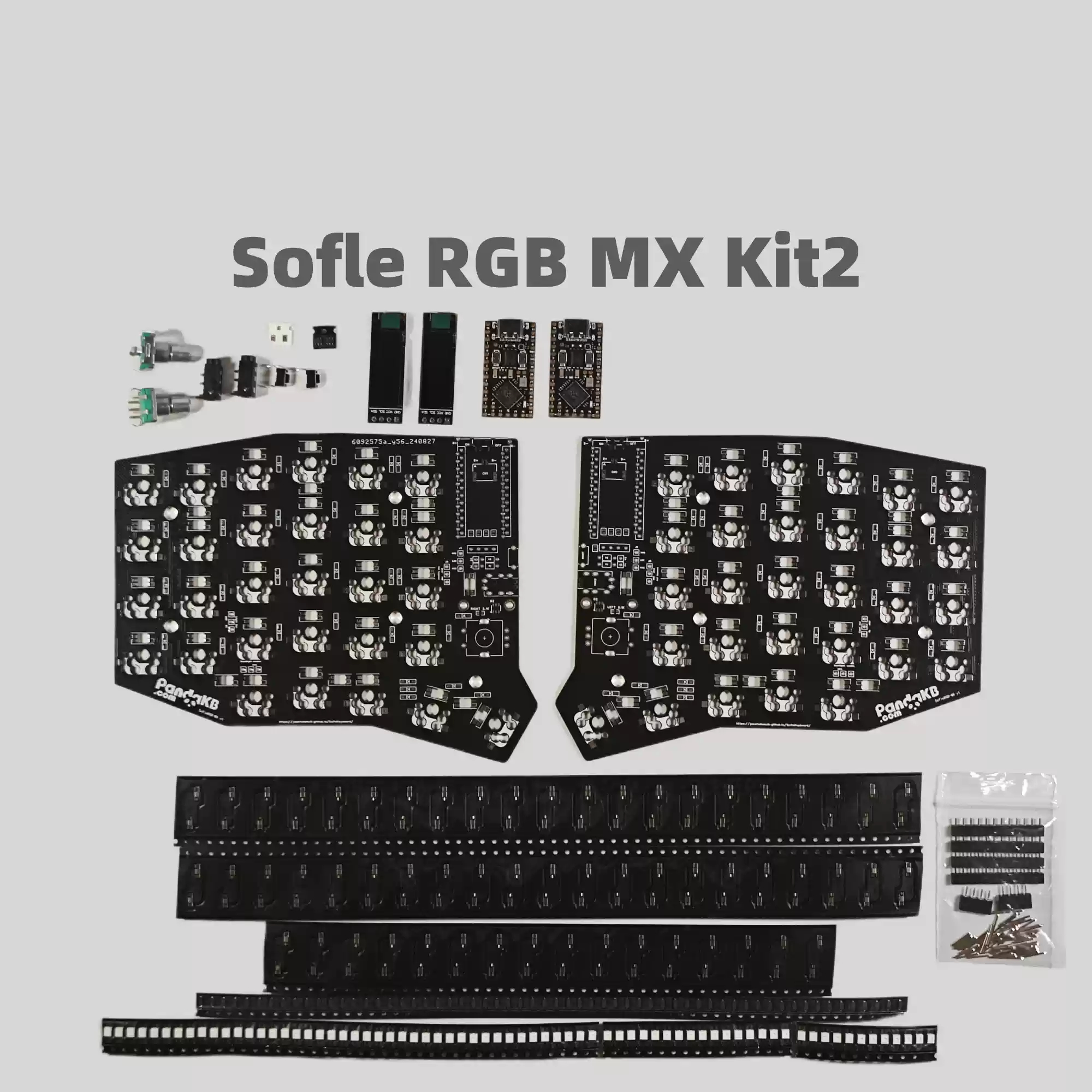 Sofle Choc Split Keyboard PCB-Kit Positionierungsplatine MX Split Keyboard Kit QMK PCB Kit Kundenspezifisches PC-Zubehör
