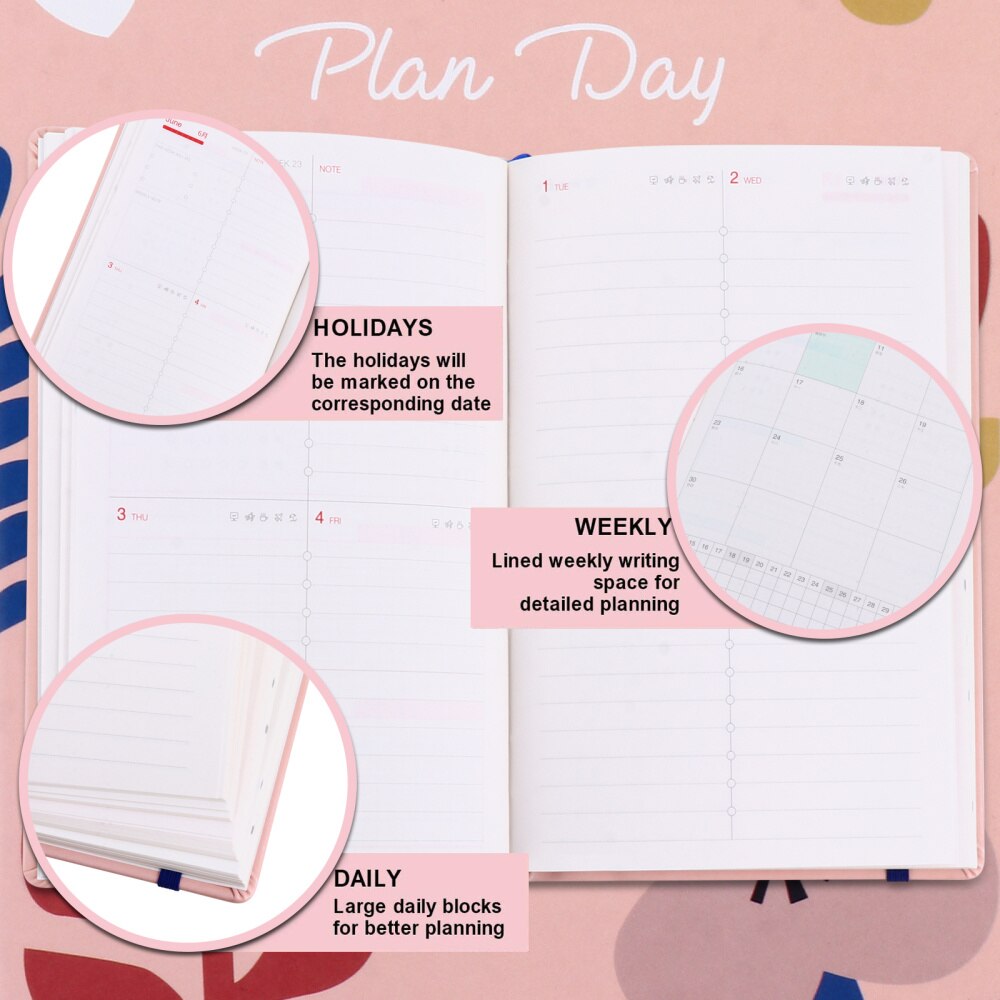 1 Pc A5 Schedule Book Weekly Planner Paper Weekly Notebook