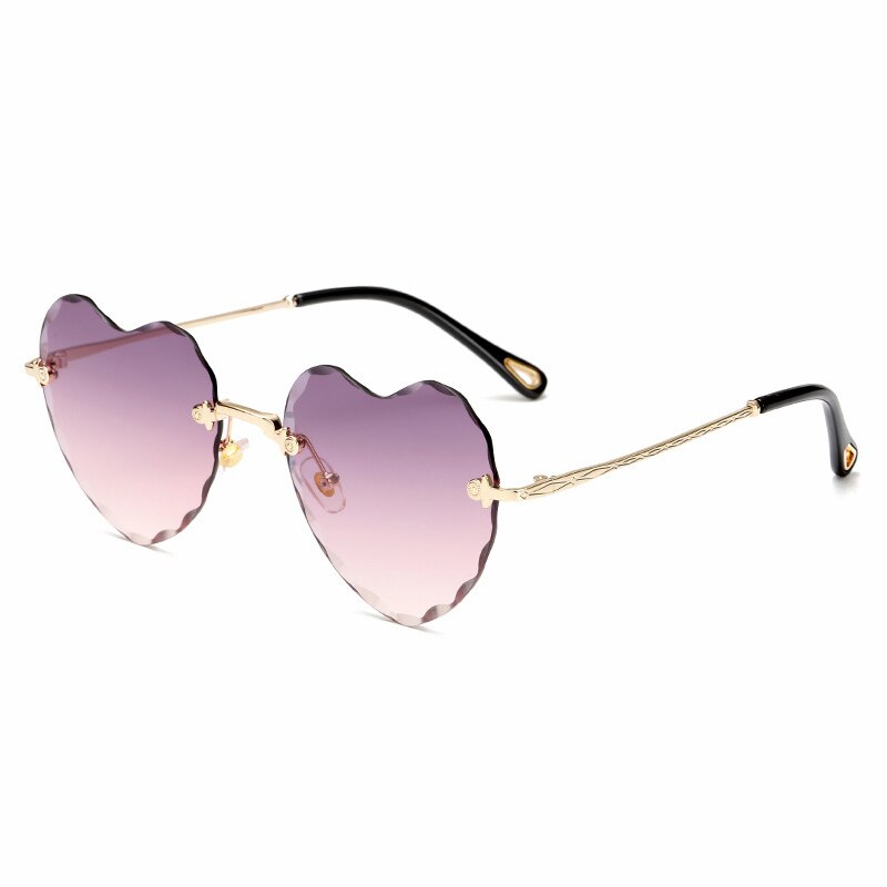 Hartvormige zonnebril voor dames retro zonnebril anti -uv400 celebrity brillen