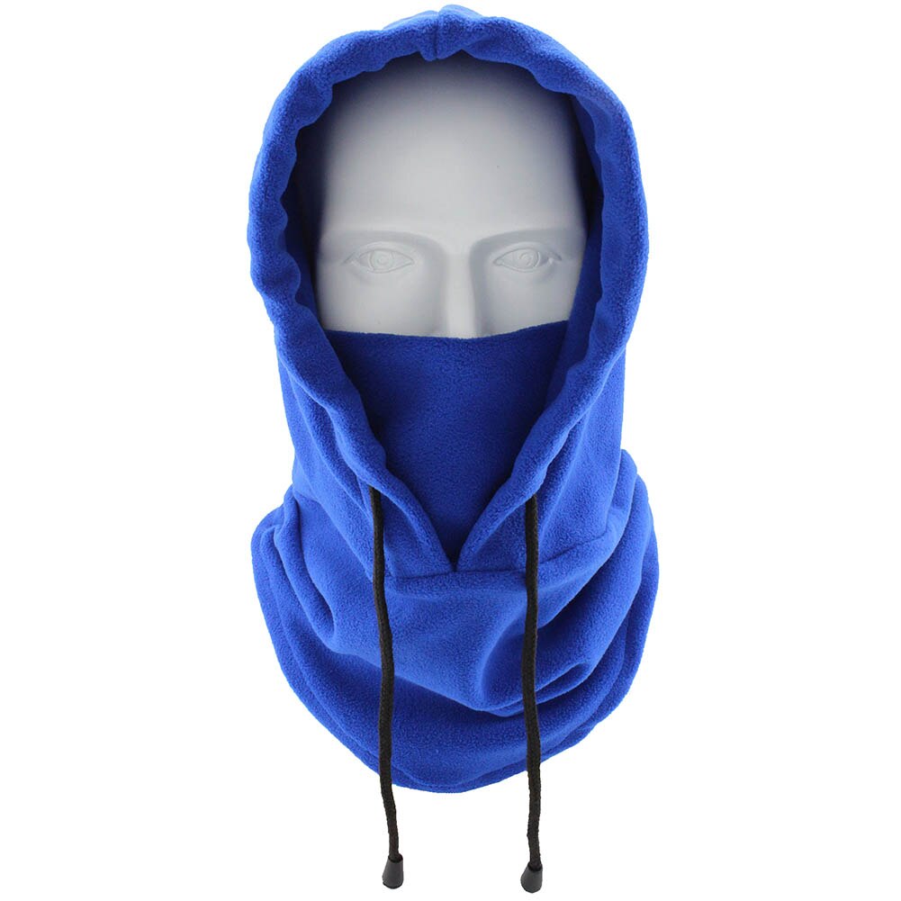 Máscara facial Ninja a prueba de nieve y viento para esquí de invierno con cordón cubre gorro Sport XRQ88: Azul