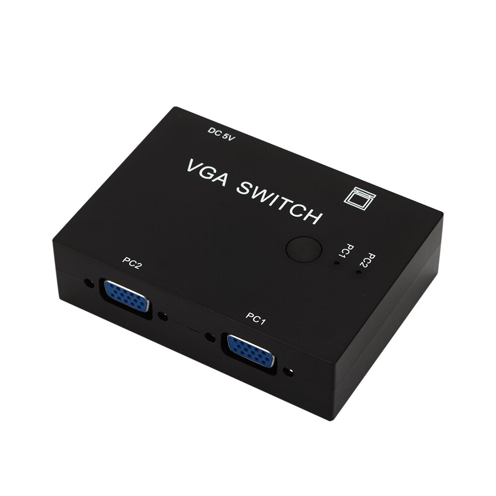 Vga switcher splitter 1 x 4 1 x 2 vga video kvm switch adapter konverterbox för pc monitor tillbehör