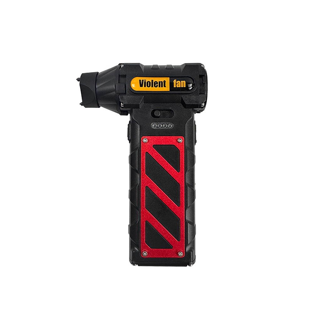 110.000 RPM Mini Turbo Jet Fan Verstelbare Snelheid Krachtige Luchtstroom Elektrische Luchtstofdoek Handheld Veiligheidshamer: Bruin
