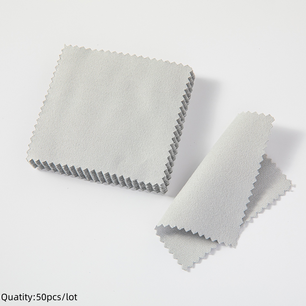 10/50pcs Sterling Silver Cleaning Polishing Cloth Clean Wipe For Jewelry Tool And Equipment Individually Package: Roze