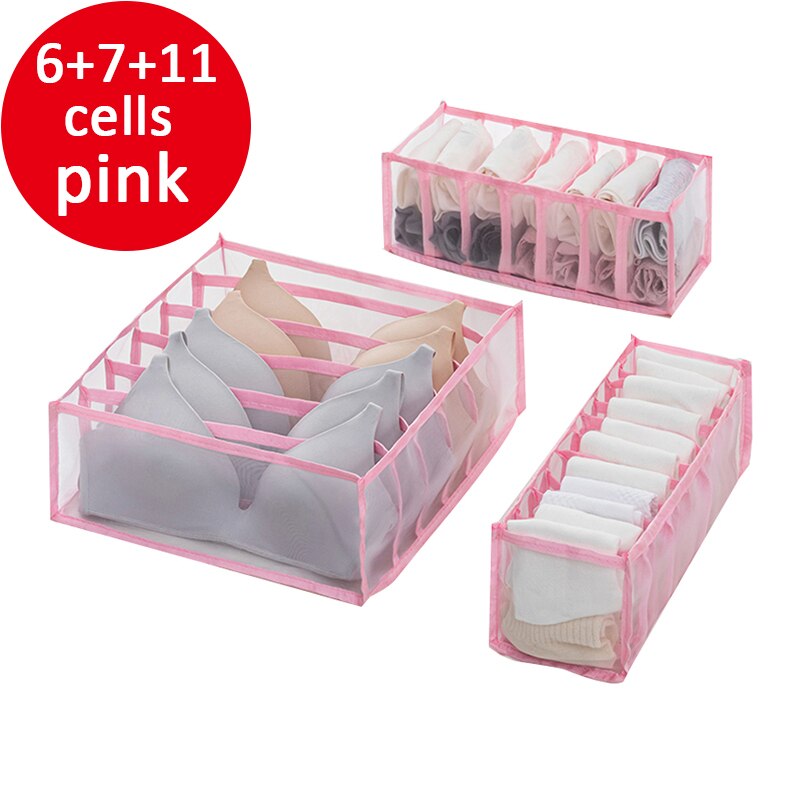 Gray Underwear Socks Storage Box Home Storage & Organization Suitable for Walk-in Closet Closet Organizer Underwear Storage Box: 20