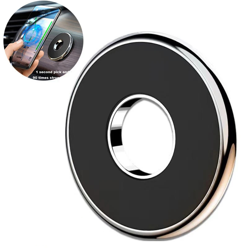 Universele Magnetische Auto Telefoon Houder Stand Ronde Magneet Auto Mount Beugel Gps Smartphone Mobiele Ondersteuning In Auto Beugel Voor Muur