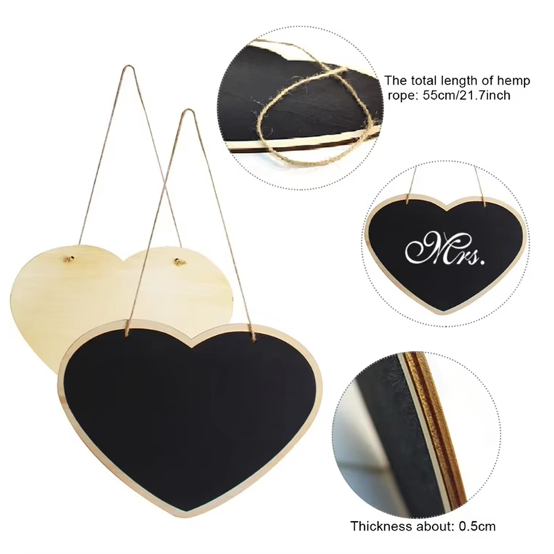Pizarra rústica de madera para boda, decoración para despedida de soltera de Mr Mrs, fotomatón, de cumpleaños, bricolaje, decoración del hogar, tablero de mensajes