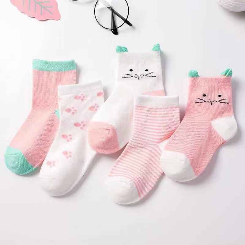 5 Paare/los freundlicher Baumwolle Socken Für Jungen Mädchen Babytoddler Mädchen Jungen Socken Atmungs Nicht-Unterhose unisex Baby Bio-Baumwolle socken