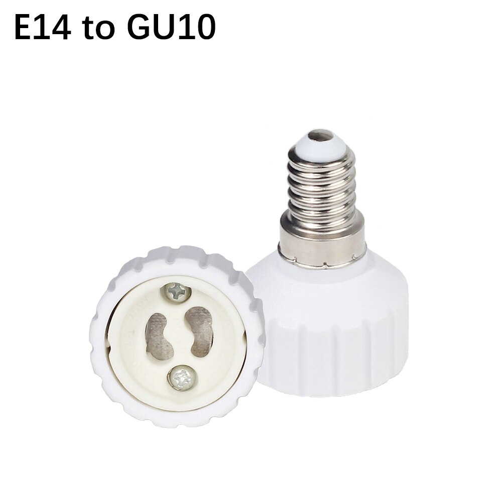 1Pcs E14 Om E12 GU10 Lampvoet E14 Lamphouder Schroef Gloeilamp Converter Socket Adapter Voor Led Corn lamp Spotlight